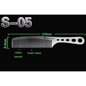 Salon Kammen Zilver Rvs Metalen Kammen Voor Kapperszaken Kappers En Kapperszaken Haircut Gereedschap Kapsalon Kapper Tool