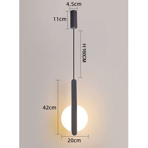 Moderne Led Kroonluchter Voor Eetkamer Nachtkastje Bar Home Deco Kroonluchter Armaturen 90-260V Wit/Zwarte Kleur