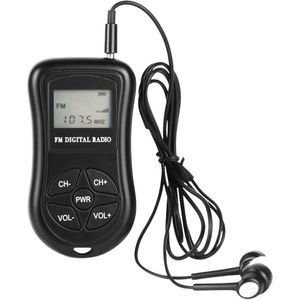 KDKA-600 Mini Fm Stereo Radio Draagbare Digitale Dsp Ontvanger W/1.15 Inch Lcd-scherm Lanyard 60-108 mhz Ontvangen Frequentie
