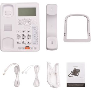2-Lijn Desktop Draadgebonden Telefoon Antwoordapparaat Caller Id/Wisselgesprek Backlight Lcd &amp; Handset/Base Voor kantoor Thuis Conferentie