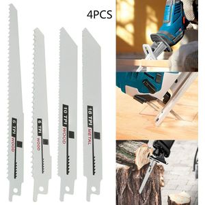 4Pcs Jig Zaagbladen Zaagbladen Hand Saw Sabel Zaagblad Voor Hout Metaal Pvc Buis Reciprozaag Power gereedschap Accessoires