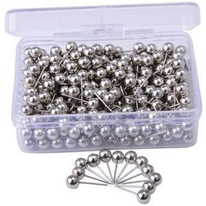 300 Pcs Gekleurde Kaart Pins Punaises Pushpins Ronde Kop Push Pins Voor Kurk Boord Decoratieve Metalen Plastic Pin 6 Kleuren 5 Mm