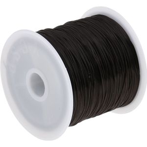 60 M Pruik Haar Netto Naaien Inslag Haarverlenging Weven Stretch Draad Zwarte Stretch Garen Streth Crystal String Cord