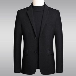 Stijl Mode Mannen Wollen Pak/Mannelijke Herfst Slim Fit Leisure Blazers Jassen S-4XL