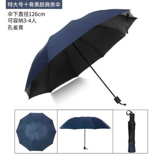 Grote Opvouwbare Luxe Regen Vrouwen Paraplu Sterke Winddicht Paraplu Voor Mannen Grote Regen Paraplu Zwarte Coating Parasol Paraguas