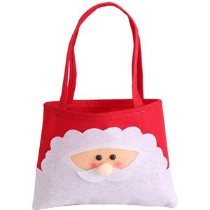 Kerst Draagtas Niet-geweven Stof Vrolijk Kerstfeest Bag Kerstman Sneeuwpop Opbergtas Niet-geweven Candy Tote opbergzakken