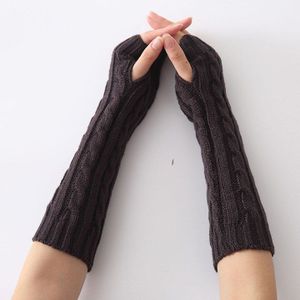 YOZIRON Snake Shape Vrouwen Arm Warmers Winter Knit Lange Mouwen Handschoenen Voor Vrouw Meisjes Vingerloze Handschoenen