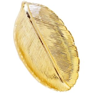 Luda Nordic Ins Keramische Sieraden Opbergvak Golden Leaf Ring Ketting Lade