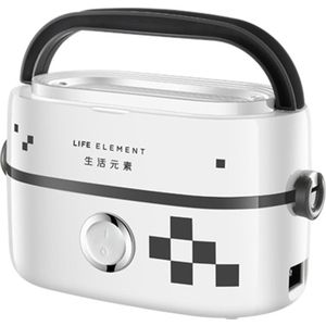 22%,1L Draagbare Elektrische Verwarming Lunchbox Voedsel Warmer Plug-In Met Seal Cover 2 Keramische Liners Een-Knop bediening School Thuis