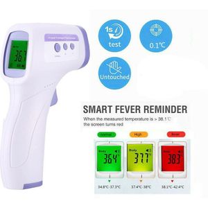 Thermometer Multifunctionele Drie-Kleuren Verlicht Display Voorhoofd Thermometer Digitale Display Infrarood Alarm Menselijk Lichaam Thermometer