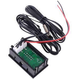 Dual Display Digitale Thermometer Rood + Blauw Temperatuur Sensor Tester Ntc Waterdicht Metalen Sonde A0NC