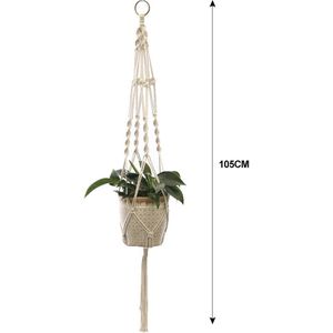 Tuin Plant Pot Hangers Touw Opknoping Planter Geweven Opknoping Planter Mand Decoratieve Bloempot Houder Voor Home Decor