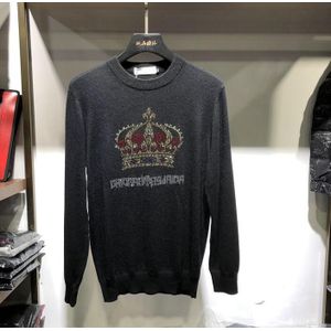 Herfst Winter Man Trui Mannen Winter Trui Koreaanse Crown Boor Crew Neck Man Trui Mode