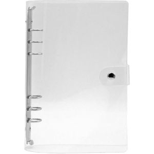 1Pc Transparante Kleur Plastic Clip Bestandsmap A5/A6/A7 Notebook Losbladige Ringband Planner Agenda school Kantoorbenodigdheden