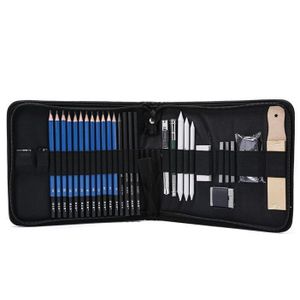 33pcs Schets Potlood Set Professionele Schetsen Tekening Kit Hout Potlood Potlood Zakken Voor Schilder Scholieren Art Supplies