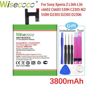 Wisecoco 3800 Mah LIS1502ERPC Batterij Voor Sony Xperia Z Lt36h L36H L36i C6600 C6602 S39H SO-02E C6603 C2305 Telefoon + tracking Nummer