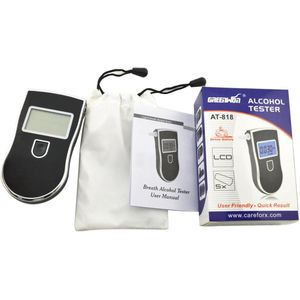 2 PCS Verkoop Professionele Politie Blaastest Digitale Alcohol Tester Alcohol Tester Professionele AT818