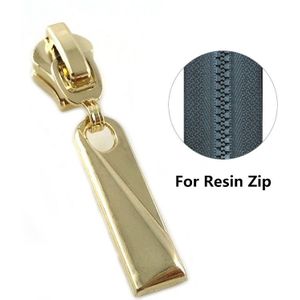 5 # Metalen Ritsen Hoofd Sliders Goud Zilver Zwart Ritsen Voor Diy Handmake Naaien Rits Hoofd Jasje Broek Accessoires