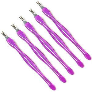 5Pcs Cuticle Pusher Manicure Tool Voor Trim Dode Huid Vork Nipper Pusher Trimmer Cuticle Remover Pusher Tool