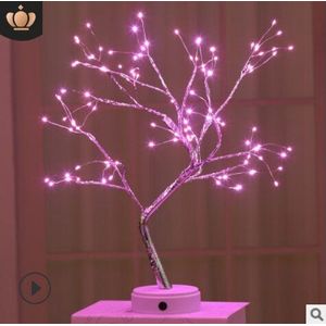 De Fee Licht Geest Boom Sparkly Bomen Led Nachtlampje Mini Kerstboom Koperdraad Guirlande Lamp Fairy Lights lamp