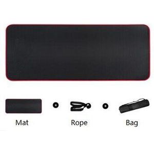 183X61X1Cm Extra Dikke Nrb Antislip Yoga Mats Gym Thuis Fitness Smaakloos pilates Gym Oefening Pads Met Bandages