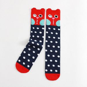 spring and autumn Cartoon Children&#39;s Stockings Striped Polka Dot Owl Animal Socks Boys and Girls Knee Socks