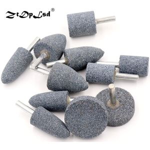 ZtDpLsd 1 stks Hoge Efficiëntie Cilinder Kegel Korund Slijpen Hoofd Polijsten Polijstmachine Hoofd Vervanging Manicure Nail Boor