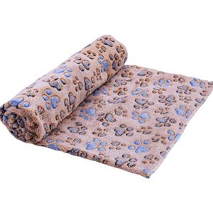 Leuke Bloemen Poot Pet Mat Warme Zachte Kat Hond Puppy Coral Fleece Slapen Bed Deken Cover Mat Voor Kleine medium Honden Katten