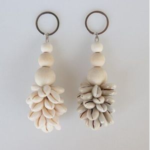 (2 stks/partij) porceleinslak Shell Sleutelhanger Natuurlijke Shell & Conch Home Decoratie Shell Ambachten & Toerisme Souvenirs