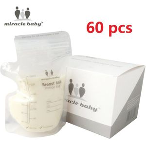 60Pcs Moedermelk Vriezer Opbergtas Babyvoeding Opslag Baby Veilig Verse Verzegelde Tassen Voor Moeder Borstvoeding Tassen bpa Gratis