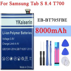 4900Mah Tablet Vervangende Batterij Voor Samsung Galaxy Tab 8.4 S T700 T705 SM-T700 T701 SM-T705 EB-BT705FBE EB-BT705FBC