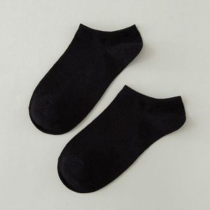 (10 Stuk = 1Lot) mannen Zomer Korte Sokken Zwart Wit Katoen Ademend Casual Sokken Business Jurk Mannelijke Sokjes