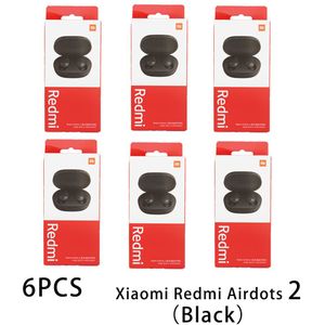 3/6/10 Stuks Xiaomi Redmi Airdots 2 Ruisonderdrukking Met Mic Ai Controle Wit Redmi Airdots S Echte Draadloze headset