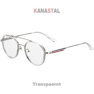 Vrouwen Anti Blauw Licht Blokkeren Bril TR90 Metalen Ovale Brillen Frames Platte Len Mannen Kleur Gestreepte Spektakel Computer Brillen