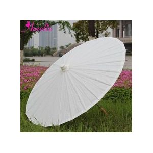 Verjaardagsfeestje Douche Bamboe Ribben Versierd Rijst Papier Paraplu Parasol Kids DIY Papier Paraplu