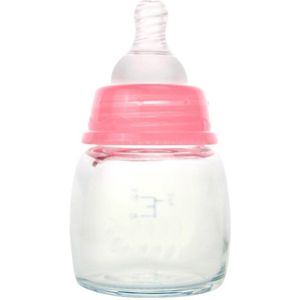 Pasgeborenen Zuigfles Baby Standaard Kaliber Babyvoeding 60 ml 1 stuk Babyvoeding Fles Glas Sap Fles M09