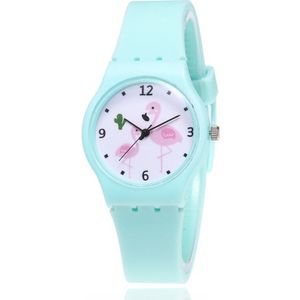 Silicone Candy Jelly Kleur Student Horloge Meisjes Klok Flamingo Horloges Kinderen Horloge Cartoon Kinderen Quartz Horloge