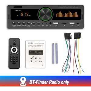 12V Stereo Auto Radio Digitale Bluetooth Handsfree MP3 Speler 60Wx4 Fm Audio Kit Usb/Sd 3.5Mm Aux input Ondersteuning Bluetooth Finder