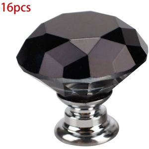 Ladeblok Trekt Kledingkast Diamant Deurknop Kast Handle Crystal Glass Home Hardware