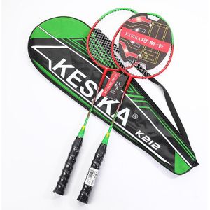 2 Stuks Badminton Racket Practise Sport Professionele Training Apparatuur Lichtste Batminton Grip Verdediging Aanval Shuttles Racket