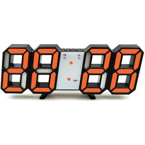 8 Shaped Usb Digitale Tafel Klokken Wandklok Led Time Display Horloges 24 & 12-Uur Display Alarm snooze Thuis Decoratie