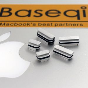 5 stks/set Aangekomen Aluminium Stof Stekkers Stofdicht Plug voor MacBook Pro Retina 13 &quot;&amp; 15&quot; Anti -stof Stekkers
