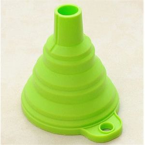 Draagbare Mini Siliconen Opvouwbare Trechter Inklapbare Stijl Vloeibare Olie Trechter Hopper Keuken Koken Gereedschap Accessoires Gadgets