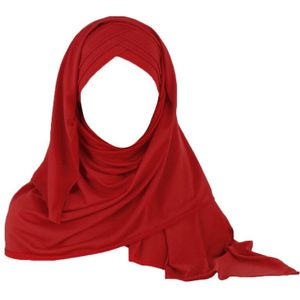 Vrouwen Melk Filer Effen Kleur 2 In 1 Tulband Hoed Instant Sjaal Maleisië Moslim Arabische Cross Plisse Hijab Cap Hoofd wrap Cover Islami