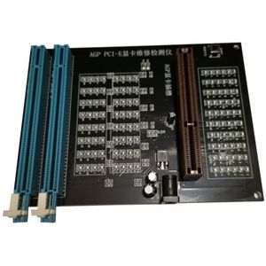 Pc Agp Pci-E X16 Dual-Purpose Socket Tester Display Beeld Video Card Checker Tester Beeld Kaart Diagnostic Tool