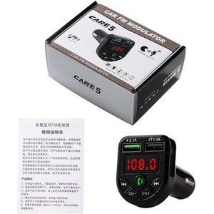 BTE5.0 Fm Bluetooth Zender Auto MP3 Modulator Speler Draadloze Handsfree Audio Ontvanger Dual Usb Fast Charger 3.1A