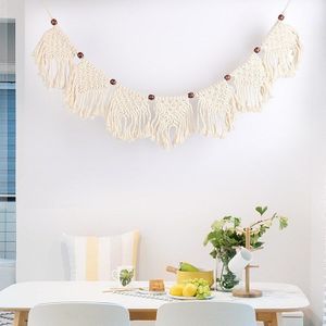 Macrame Geweven Tapijt Muur Opknoping Boho Chic Bohemian Kamer Geometrische Tapestry Art Mooie Appartement Slaapzaal Decoratie