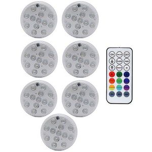 Rf Remote 13 Led Rgb Submersible Licht 16 Kleuren Onderwater Verlichting Zwembad Decoratieve Verlichting Met Magneet &amp; Zuig cup