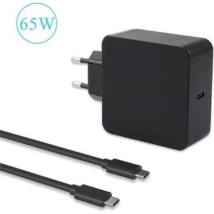 65W USB-C Ac Charger Fit Voor Lenovo Thinkpad T480 T480s, yoga 910 C930 730-13IdeaPad Laptop Type C Voeding Adapter Cord