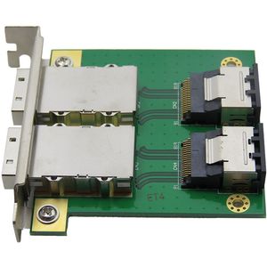 XT-XINTE Dual Mini Sas Voor Interne SFF-8087 Sas 36P Om 2 Poort Externe Hd SAS26P SFF-8088 Voorpaneel Pci sas Card Adapter